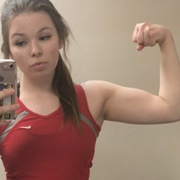 Teen muscle girl Fitness girl Lauren